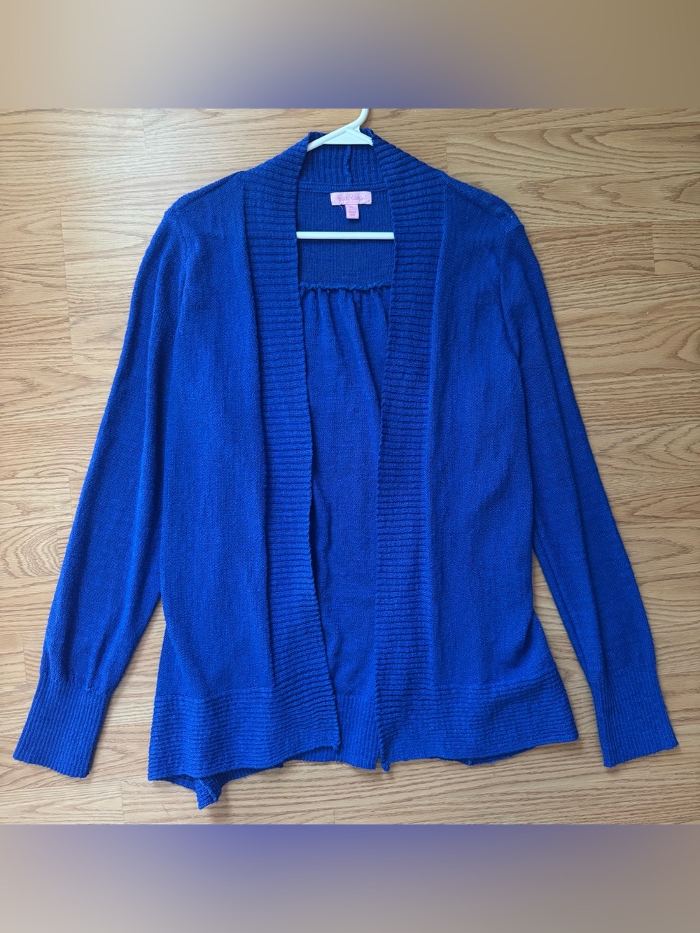 Lilly Pulitzer Bright Blue Open-Front Women's Cardigan Sweater XL